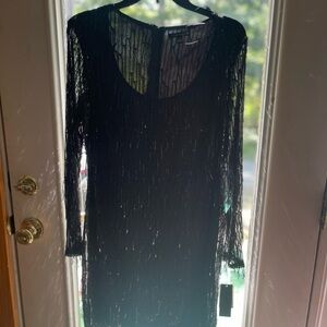 Fancy black cocktail dress